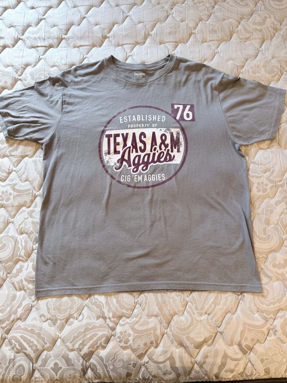 ProEdge by Knights Apparel Texas A&M Aggies Gray T-Shirt XL